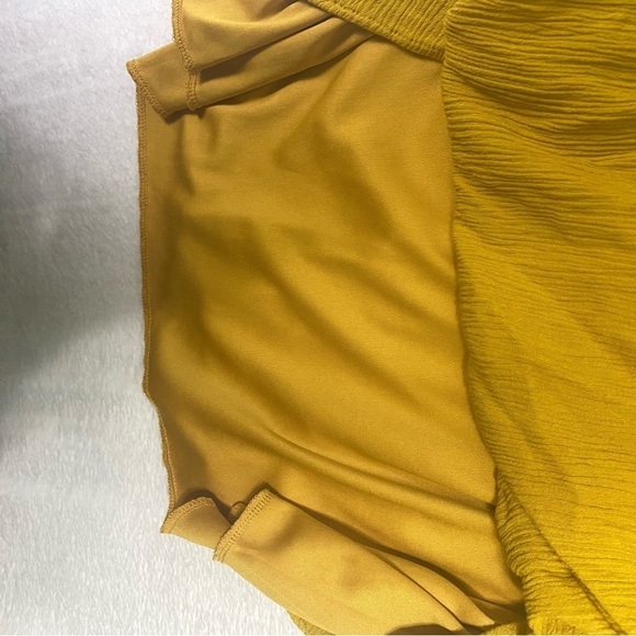 Naïf Midi Dress Sz PS Mustard Yellow - Picture 10 of 14